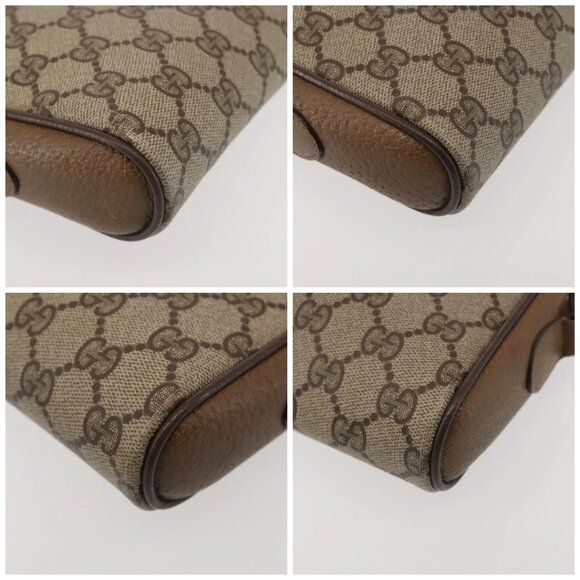 GUCCI GG Supreme Web Sherry Line Shoulder Bag PVC Beige 116 02 089 Auth BA6301 - Picture 16 of 16